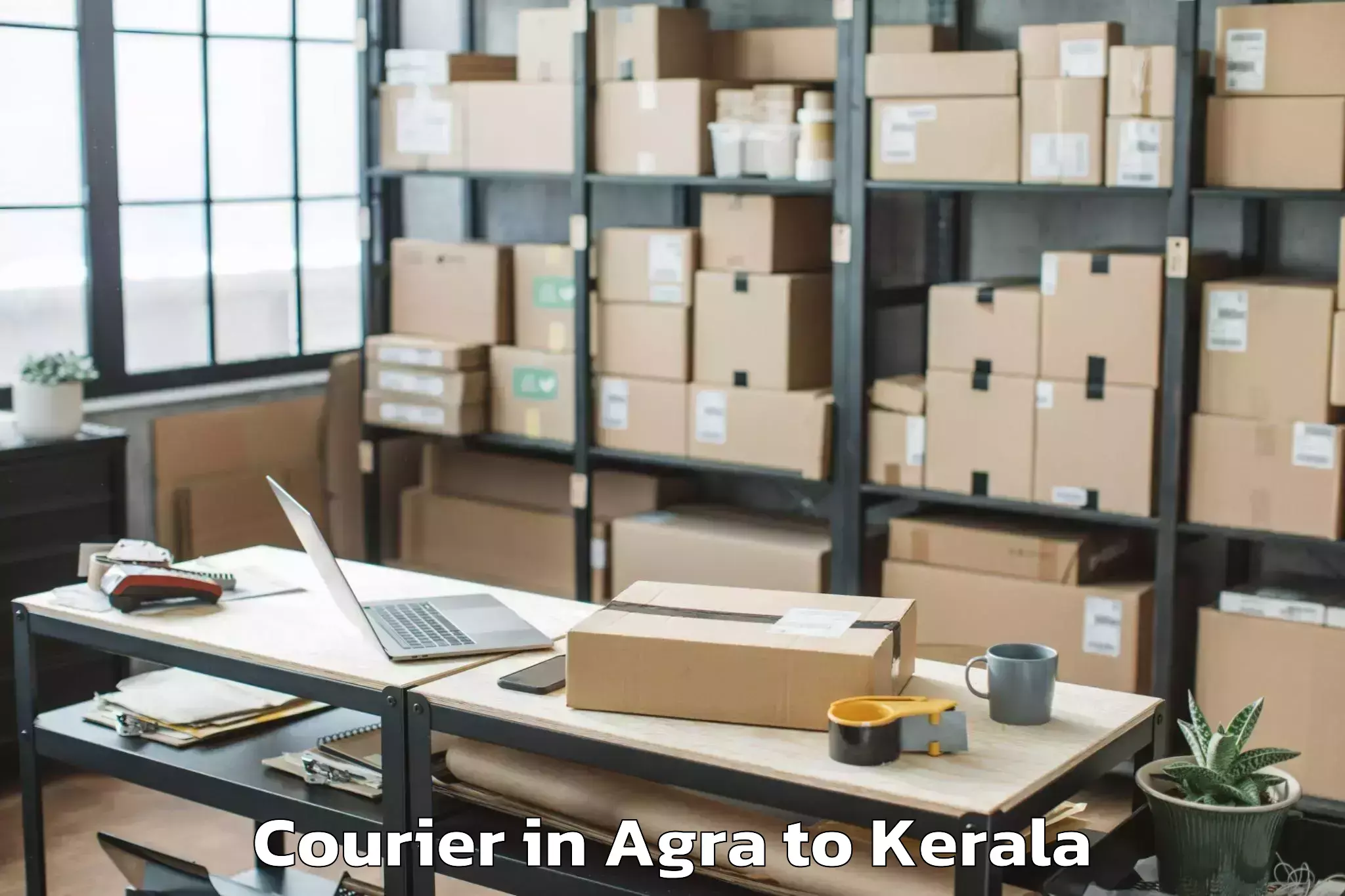 Easy Agra to Central University Of Kerala K Courier Booking